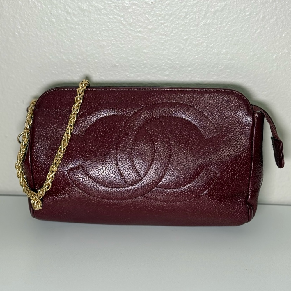 ❌SOLD Burgundy Chanel Pochette ❌